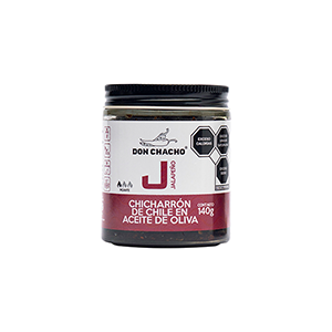 Chicharrón de chile jalapeño en aceite de oliva Don Chacho 140g