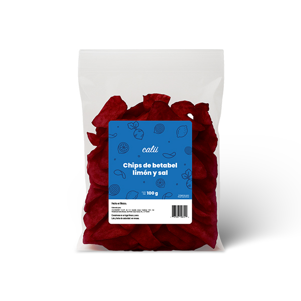Chips de betabel limón y sal Calii 100g - 2
