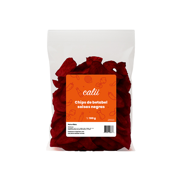 Chips de betabel sabor salsas negras Calii 100g - 2
