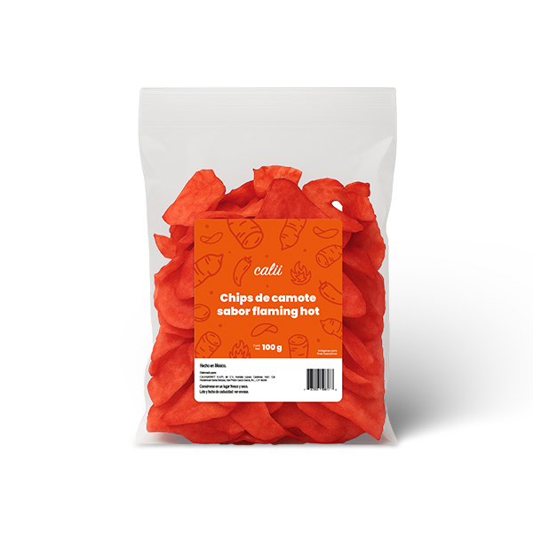Chips de camote sabor flaming hot Calii 100g - 2