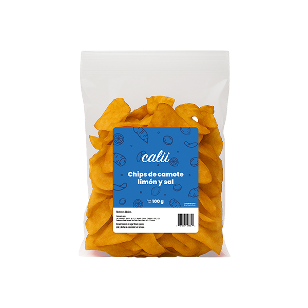 Chips de camote limón y sal Calii 100g - 2