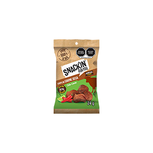 Chips de carne seca res chile limón Snackin 24g