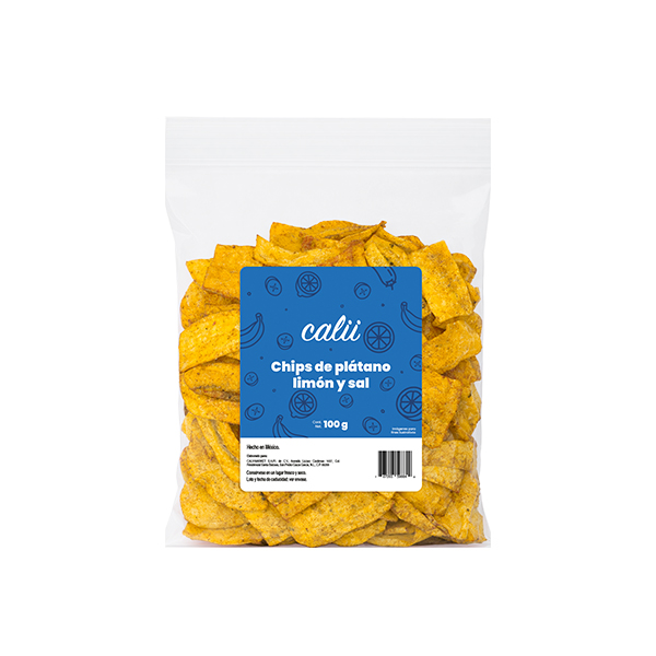 Chips de plátano limón y sal Calii 100g - 2