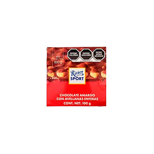 Chocolate amargo con avellanas Ritter 100g