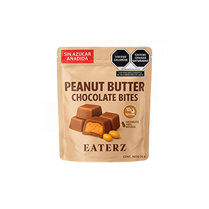 Chocolate con cacahuate sin azúcar añadida Eaterz 70g