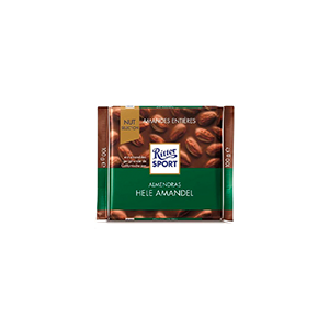 Chocolate con leche con almendras Ritter 100g