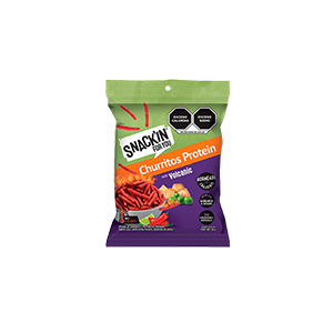 Churritos protein violcanic garbanzo y chícharo Snackin 50g