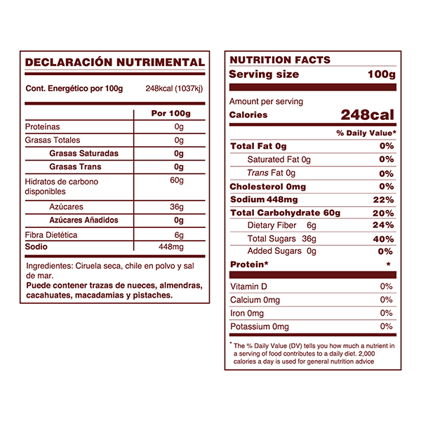 Ciruela pasa con chile Vitali 100g - 2