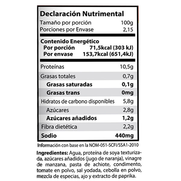 Cochinita de soya Chata 215g - 2