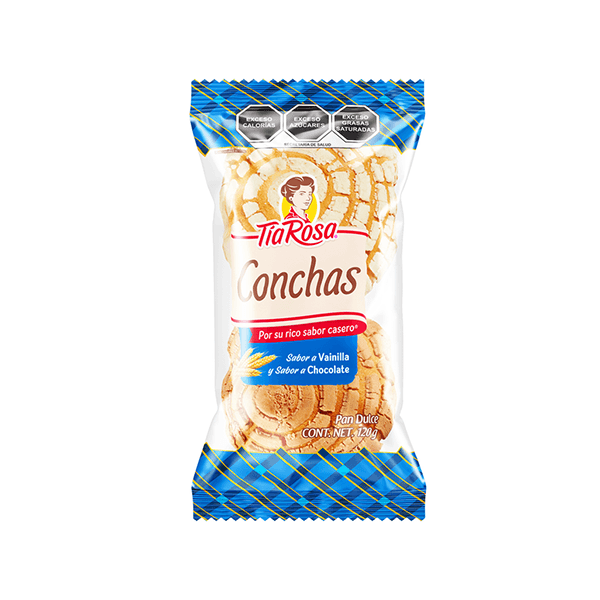 Conchas de vainilla y chocolate Tía Rosa 120g