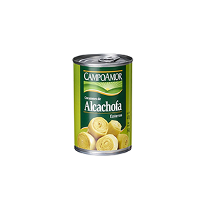Corazones de alcachofa enteros en lata Campo Amor 410g