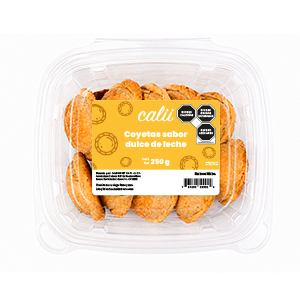 Coyotas sabor dulce de leche doble relleno Calii 250g