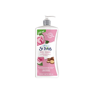 Crema corporal humectación agua de rosa y aceite St. Ives 532ml