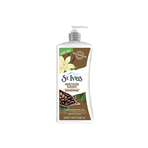Crema corporal humectación radiante cacao y vain St. Ives 532ml