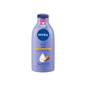 Crema corporal humectante soft milk Nivea 650ml