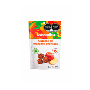 Cubitos de manzana enchilada Bocanika 50g