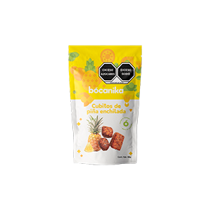 Cubitos de piña enchilada Bocanika 50g
