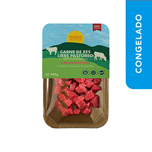 Cubos de res congelada orgánica Verdes Motivos 450g