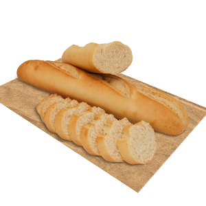 Demi baguette natural Nūbe 260g (2-pack)