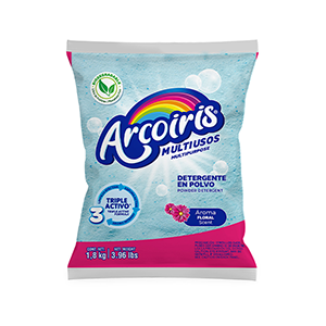 Detergente en polvo floral Arcoíris 1.8kg