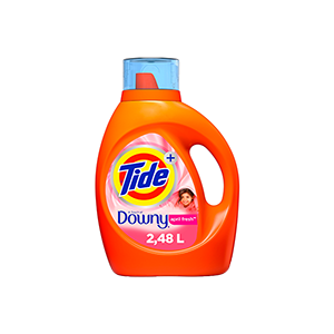 Detergente líquido toque de downy Tide 2.48L