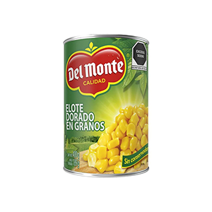 Elote dorado en granos Del Monte 400g