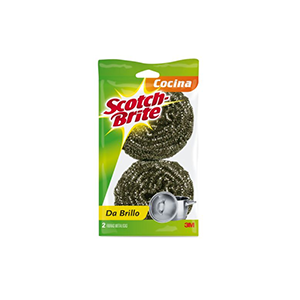Esponja espiral metálico Scotch Brite 2pz