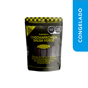 Flautas de chicharrón en salsa verde Chonchi 600g (12pz)