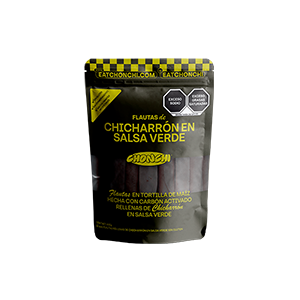 Flautas de chicharrón en salsa verde Chonchi 600g (12pz)