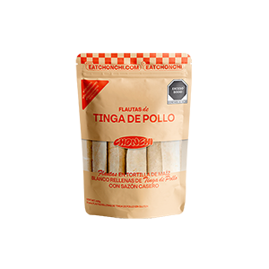 Flautas de tinga de pollo Chonchi 600g (12pz)