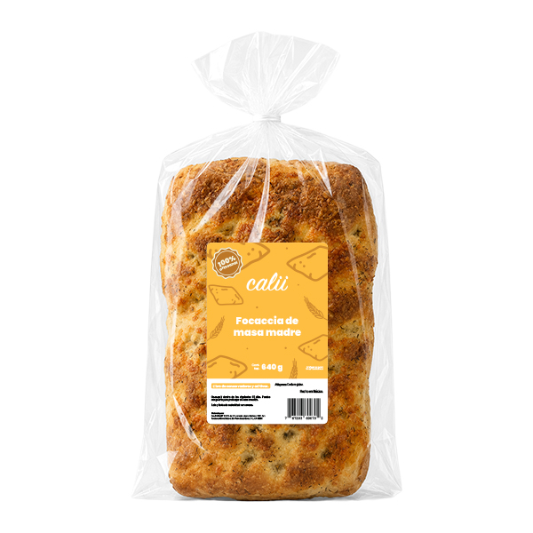 Focaccia artesanal de masa madre Calii 640g - 2