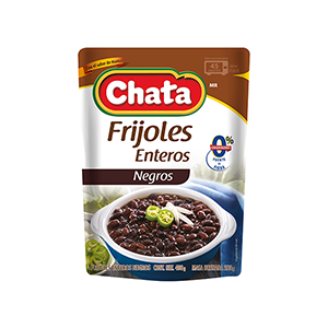 Frijoles enteros negros Chata 400g