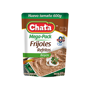 Frijoles refritos con elote Chata 400g