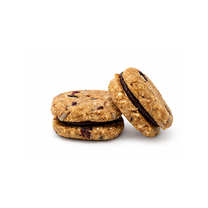 Galleta de avena y amaranto rellena de cacahuate y cacao Calii 40g