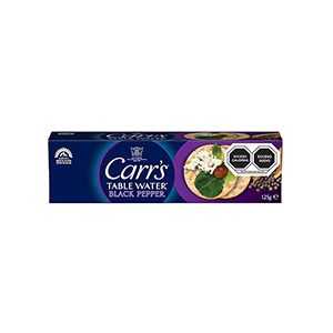 Galletas pimienta negra Carr 125g
