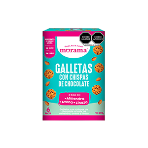 Galletas de almendra con chispas de chocolate Morama 192g (6-pack)