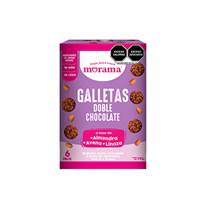 Galletas de almendra con doble chocolate Morama 192g (6-pack)