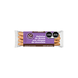 Galletas de avena con chispas de chocolate Manasur 226g