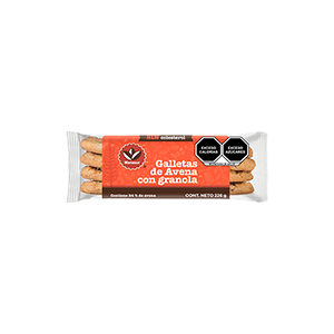 Galletas de avena con granola Manasur 226g