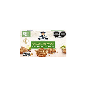 Galletas de avena manzana y canela Quaker 240g