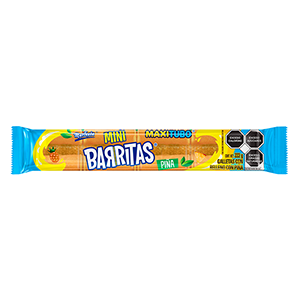 Galletas maxitubo piña mini barritas Marinela 222g