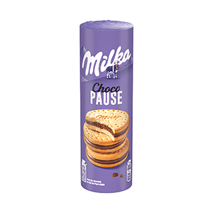 Galletas rellenas de chocolate Milka 260g