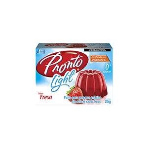 Gelatina sabor fresa light Pronto 25g