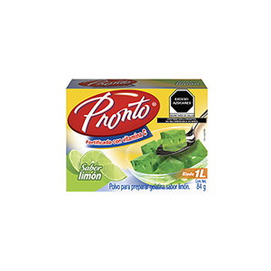 Gelatina sabor limón Pronto 84g