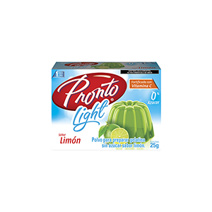 Gelatina sabor limón light Pronto 25g