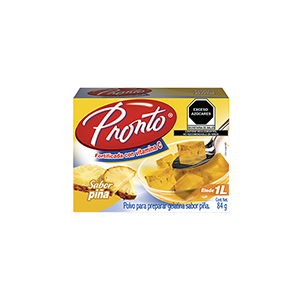 Gelatina sabor piña Pronto 84g