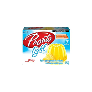 Gelatina sabor piña light Pronto 25g