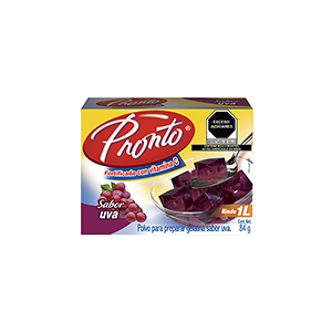 Gelatina sabor uva Pronto 84g