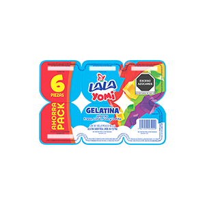Gelatina yomi surtido LALA 100g / 6pz