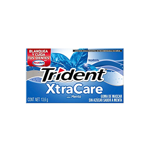 Goma de mascar menta Trident XtraCare 13.6g
